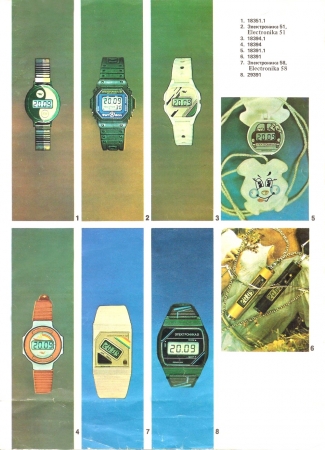 Рекламная листовка «Функциональные возможности электронных наручных часов»